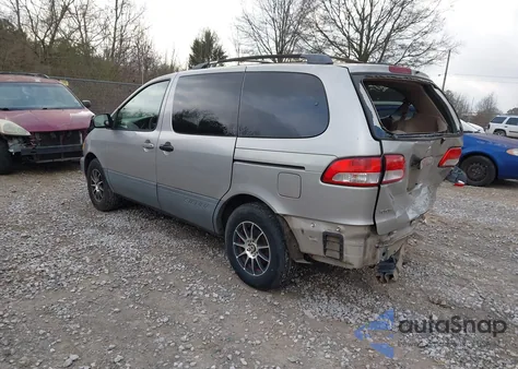 2001 Toyota Sienna Le z USA, uszkodzony, nr VIN 4T3ZF13C31U344761